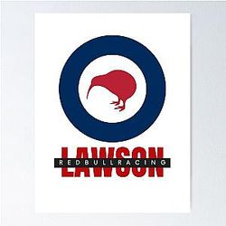 Liam Lawson New Zealand Red Bull Racing F1 2025 Kiwi Poster