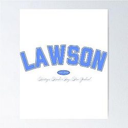 F1 Racing Liam Lawson Collegiate Merch Poster