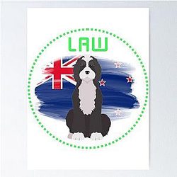 Dogs of the F1 World - Liam Lawson New Zealand Poster