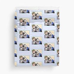 Yuki Tsunoda & Liam Lawson Duvet Cover