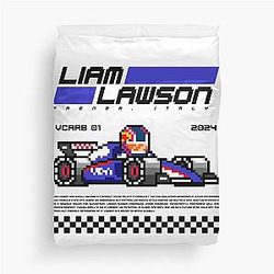 Liam Lawson Visa Cash App F1 Team Duvet Cover