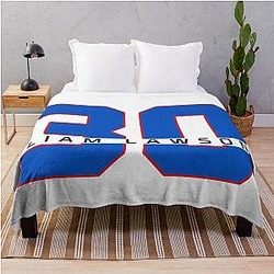 Liam Lawson F1 Racing x Bulls Number 30 Throw Blanket