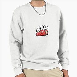 Lightning McQueen God Pullover Sweatshirt
