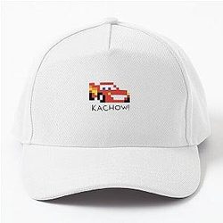 Pixel Lightning McQueen Kachow Baseball Cap
