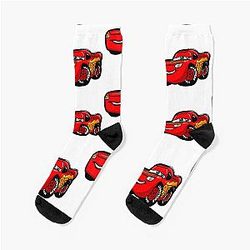 Cute cartoon Lightning McQueen socks
