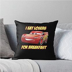 Lightning McQueen from Cars Throw Pillow