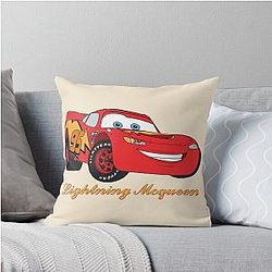 Lightning McQueen Kachow Throw Pillow