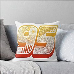 Lightning McQueen 95 Throw Pillow
