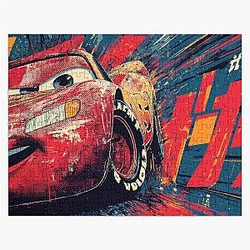 Lightning McQueen Japanese Kanji Desk Mat Jigsaw Puzzle
