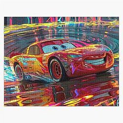 Psychedelic Lightning McQueen Jigsaw Puzzle