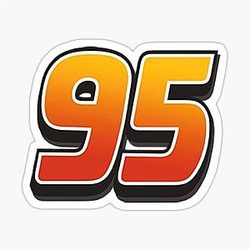 Lightning McQueen Cars Sticker