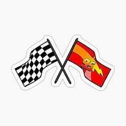Lightning McQueen racing sticker