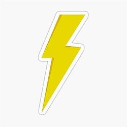Lightning McQueen Bolt Sticker