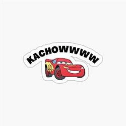 Lightning Mcqueen kachow sticker
