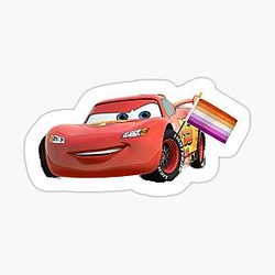Lightning McQueen lesbian rights sticker