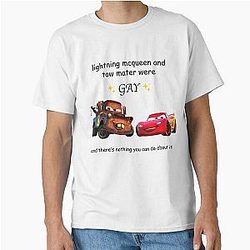 Lightning McQueen and Tow Mater were gay classic t-shirt