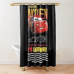 Lightning McQueen Car Shower Curtain