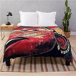 Lightning Mcqueen Japanese Kanji Desk Mat Throw Blanket