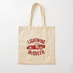 Lighting McQueen Vintage Cotton Tote Bag