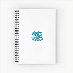 Light Up the Town Merch Collection Light Up The Town Notebook
