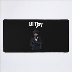 Lil Tjay Cartoon Hoodie Desk Mat