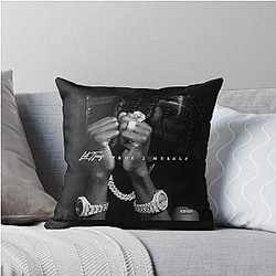 Merchandise by Lil TJay throw pillow