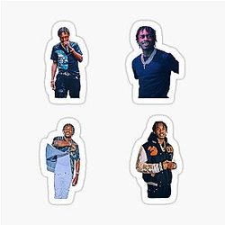 Lil Tjay Sticker Pack Pin Stickers