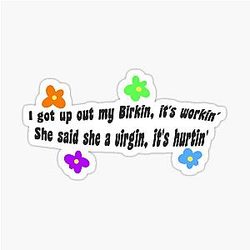 Lil Tjay Funny Lyrics Sticker