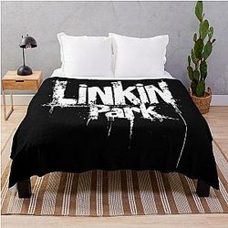 Linkin Park Distressed Logo Throw Blanket