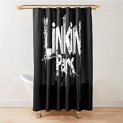 Linkin Park Distressed Logo Shower Curtain
