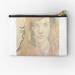 Arwen Original Portrait of Lord of the Rings Actress Liv Tyler Zipper Pouch