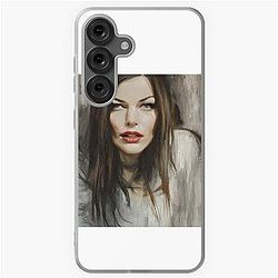 portrait of Liv Tyler Soft Case for Samsung Galaxy