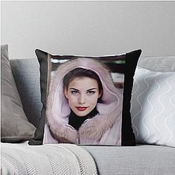 Liv Tyler Art Throw Pillow