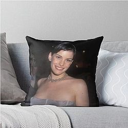 Liv Tyler Art Throw Pillow