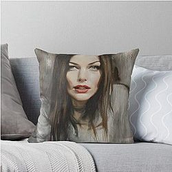 portrait of Liv Tyler pillow