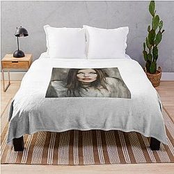 Portrait of Liv Tyler Throw Blanket