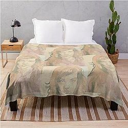 Arwen Lovely Portrait of Lord Rings Actress Liv Tyler Throw Blanket