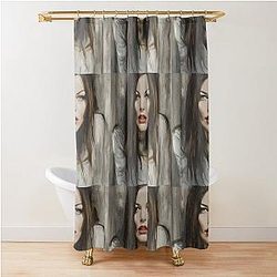 Portrait of Liv Tyler Shower Curtain