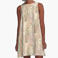 Liv Tyler in A-Line Dress Original Portrait of Lord of the Rings Actress