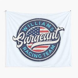 Logan Sargeant Round Racing Tapestry