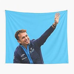 Alex Albon F1 Driver Waving Williams Logan Sargeant Teammate