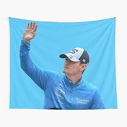 Logan Sargeant F1 Driver Waving Williams Team Alex Albon Tapestry