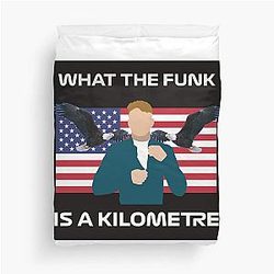 F1 Driver Logan Sargeant doesn't know what a kilometer is Duvet Cover