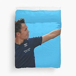 Alex Albon F1 Driver Waving Williams F1 Team Logan Sargeant Teammate Cover