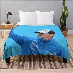 Logan Sargeant F1 Driver Waving Williams Alex Albon Blanket