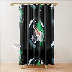 Logan Sargeant Fisheye Shower Curtain