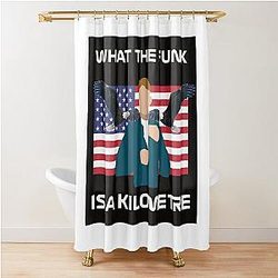 F1 Driver Logan Sargeant doesn't know what a kilometer is Shower Curtain