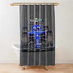 Logan Sargeant 2023 race car Shower Curtain
