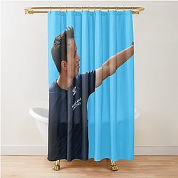 Alex Albon F1 Driver Williams Team Logan Sargeant Teammate Shower Curtain