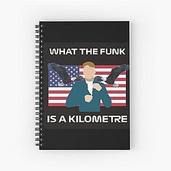 F1 Driver Logan Sargeant doesn't know what a kilometer is Spiral Notebook
